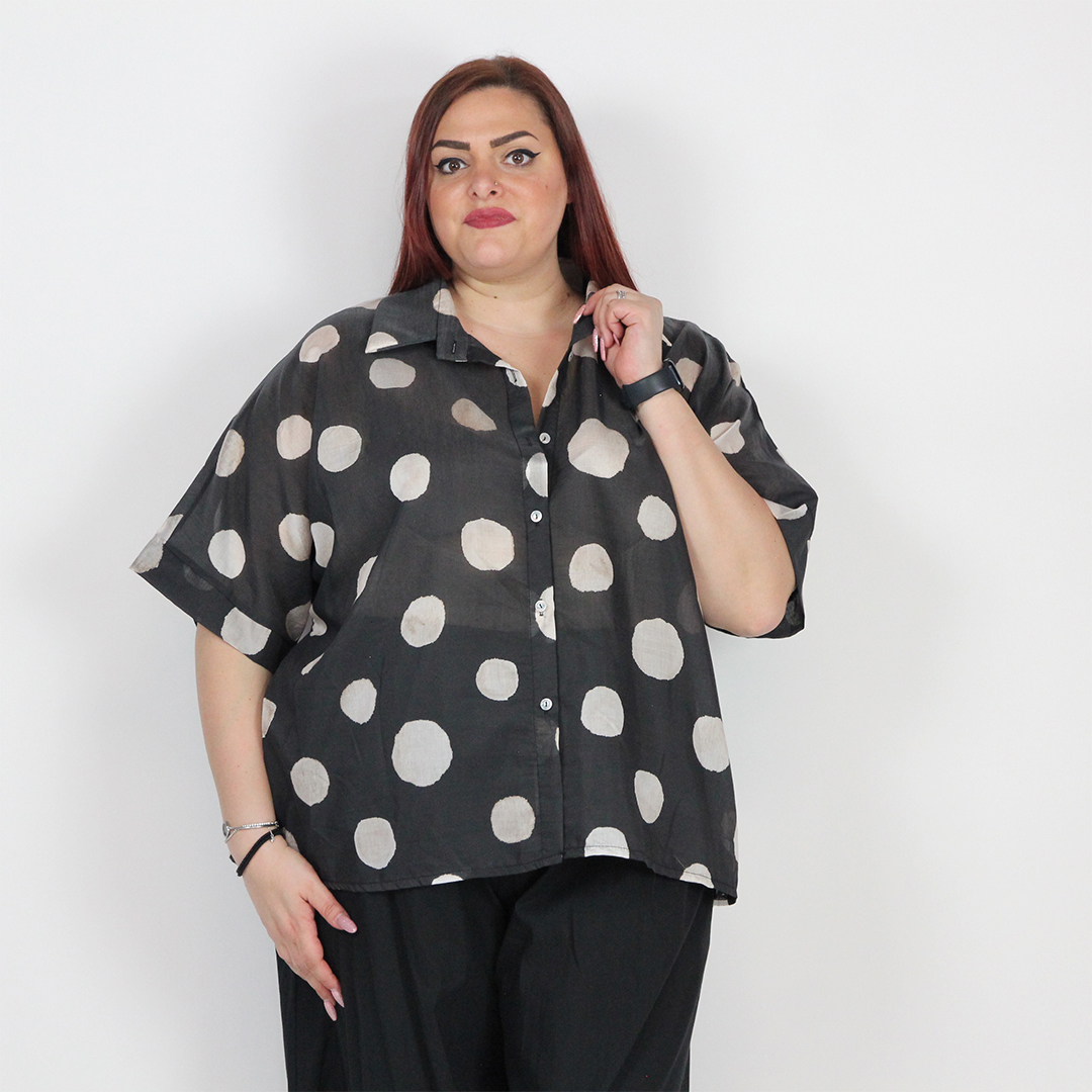 CAMICIA POIS CURVY - immagine 2