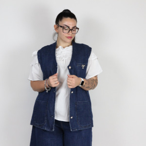 GILET JEANS OVER