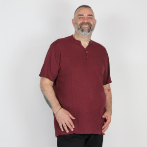 T-SHIRT BOTTONI OVER