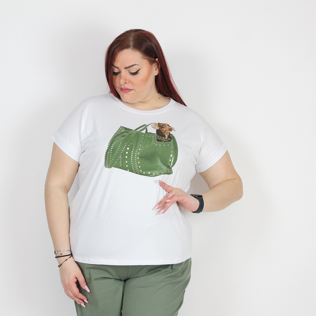 T-SHIRT BORSA BASSOTTO - immagine 5
