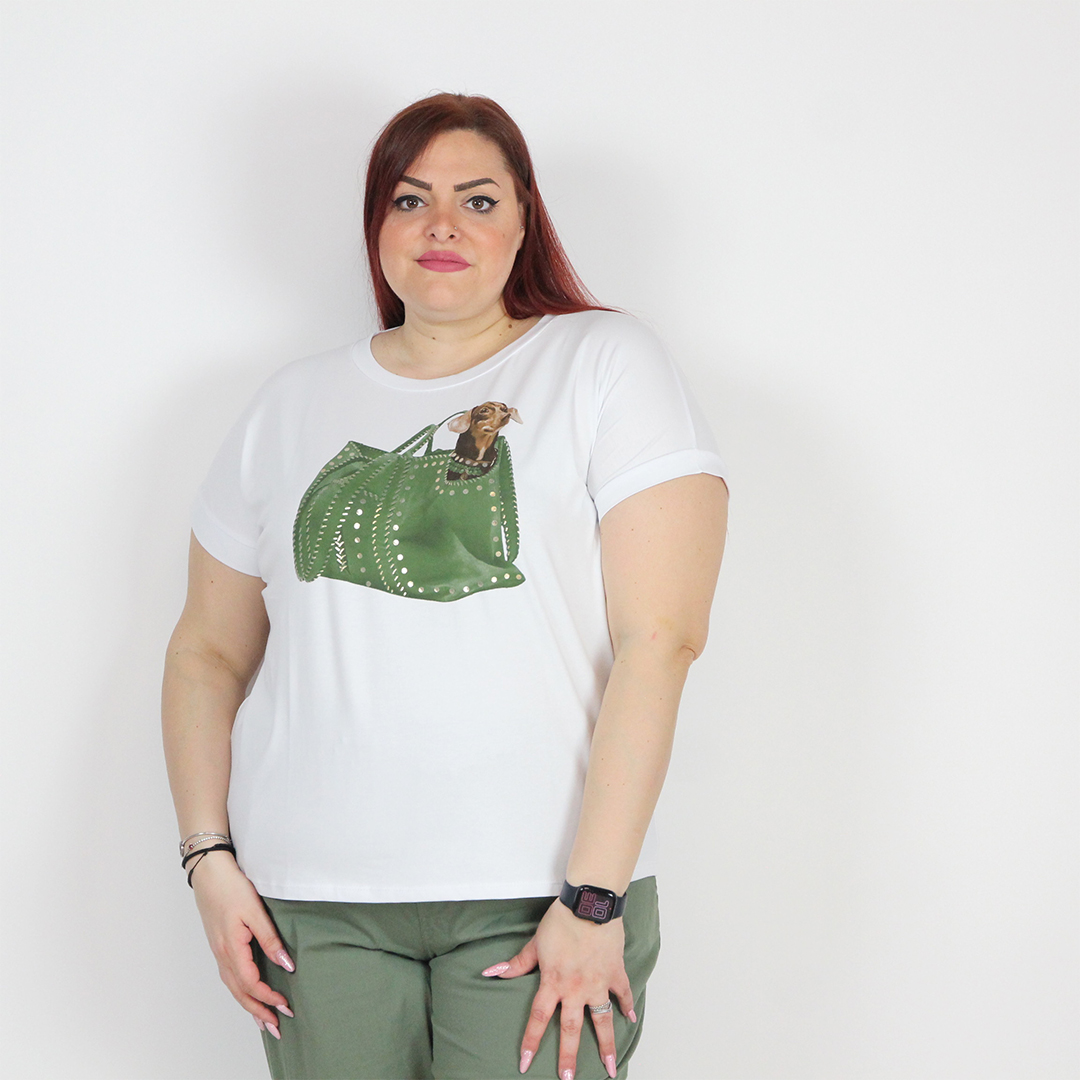T-SHIRT BORSA BASSOTTO - immagine 6