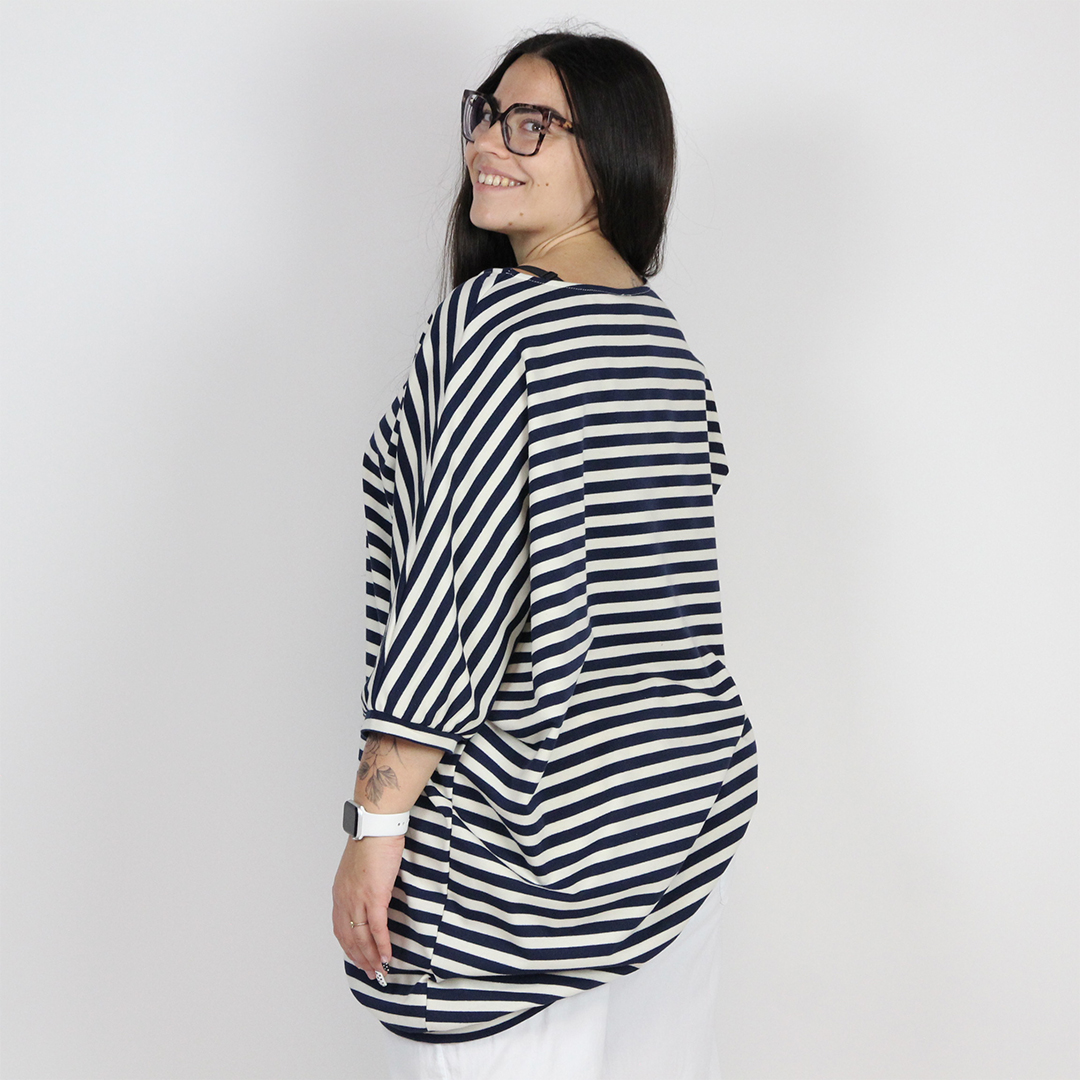 T-SHIRT ASSIMETRICA SUN - immagine 3