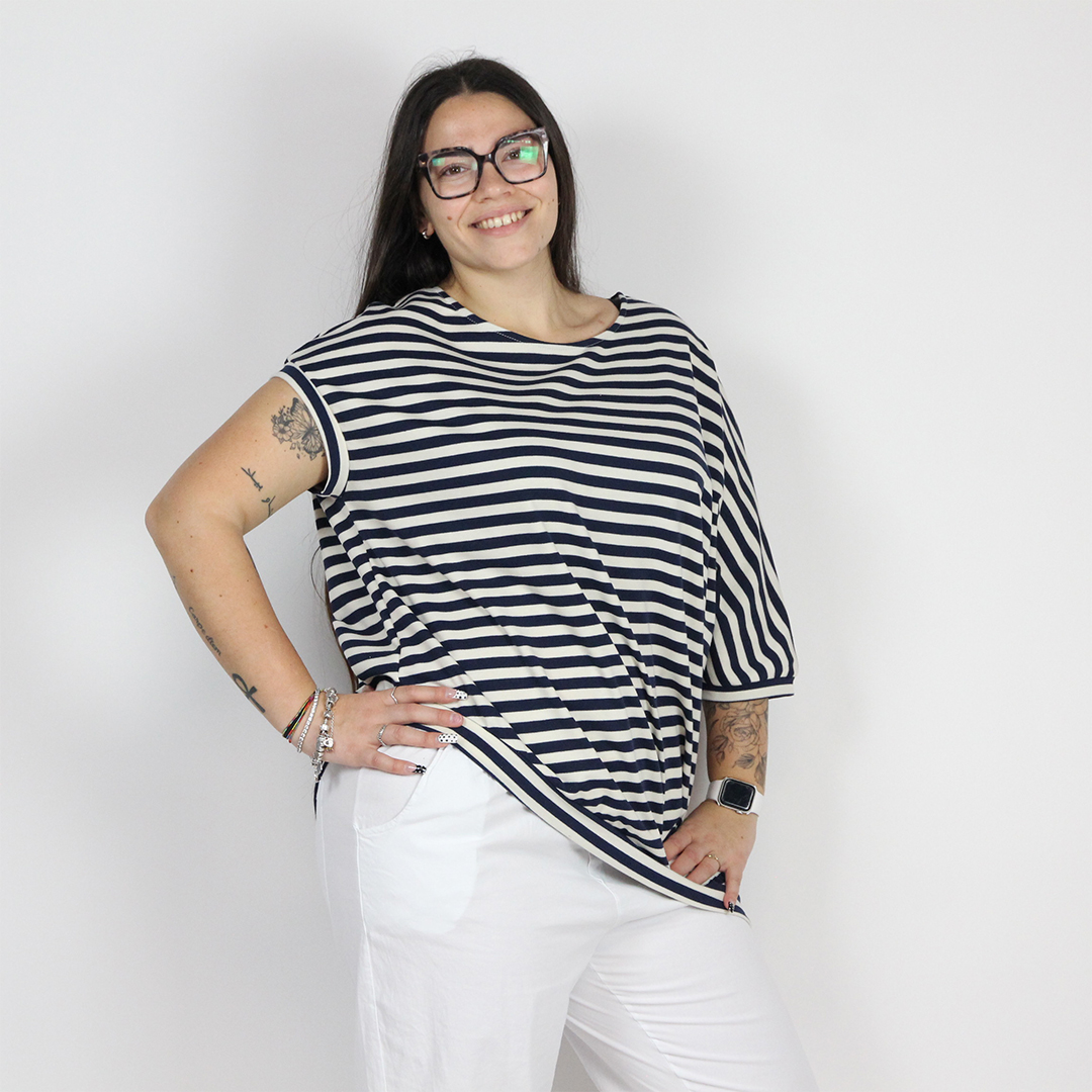 T-SHIRT ASSIMETRICA SUN - immagine 5