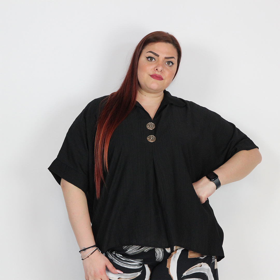 BLUSA CON BOTTONI - immagine 2