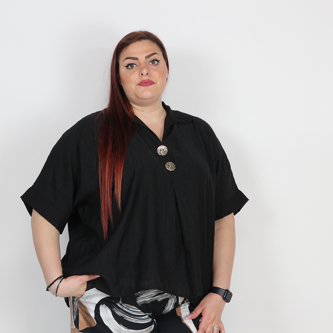 BLUSA CON BOTTONI - immagine 3