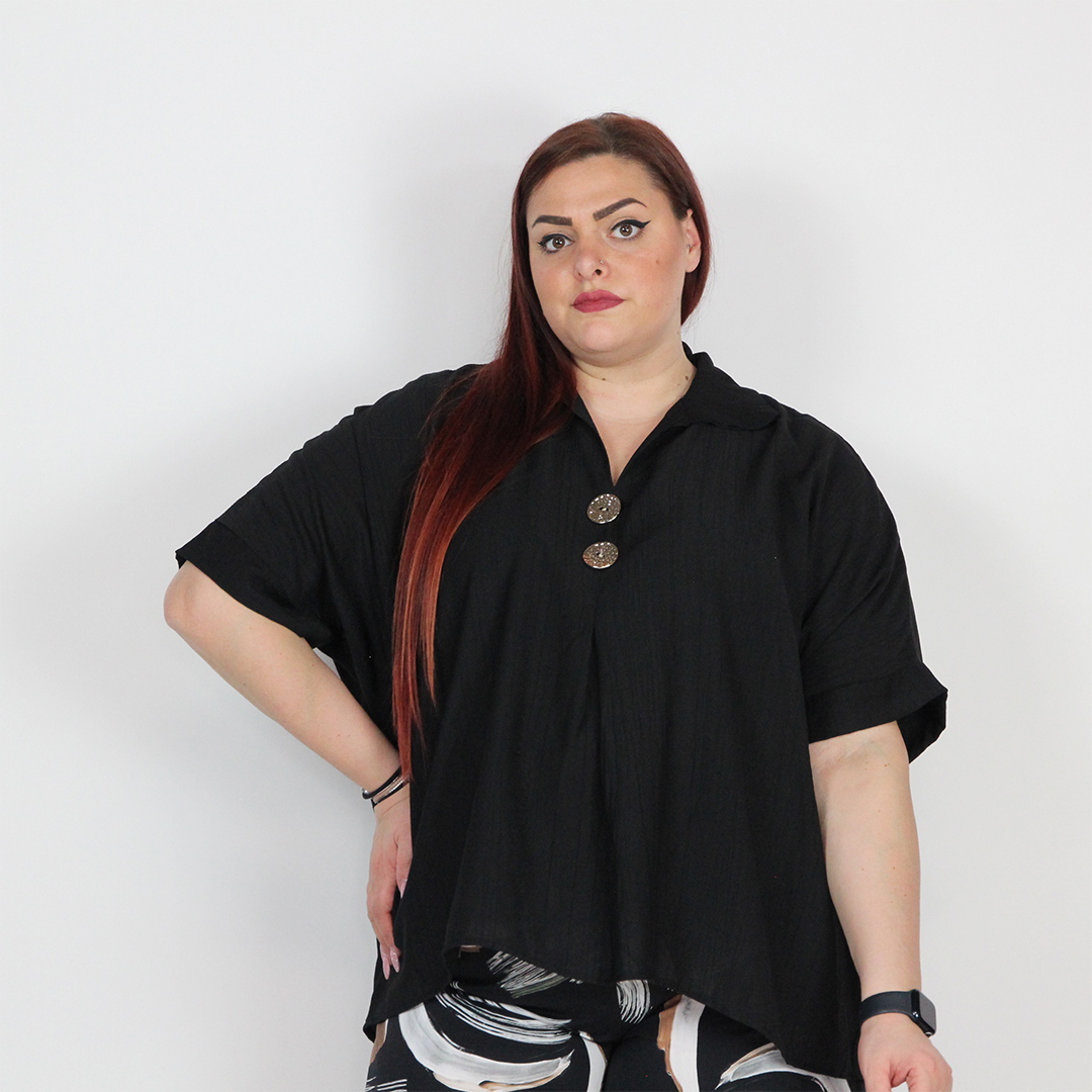 BLUSA CON BOTTONI - immagine 4