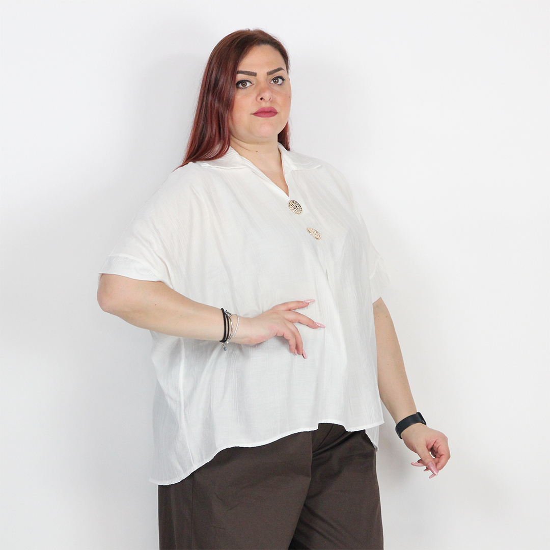BLUSA CON BOTTONI - immagine 5