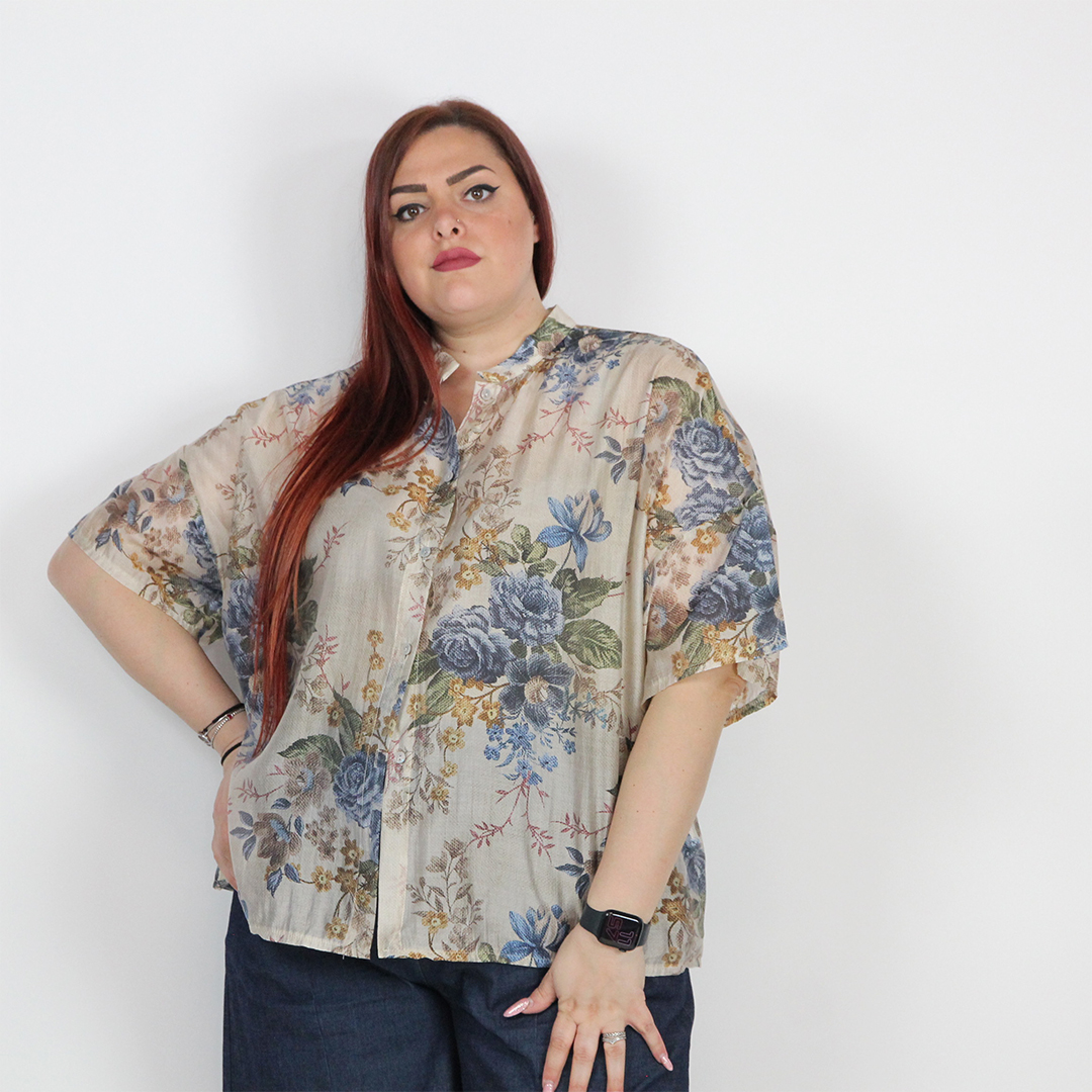CAMICIA FIORELLINI CURVY - immagine 5