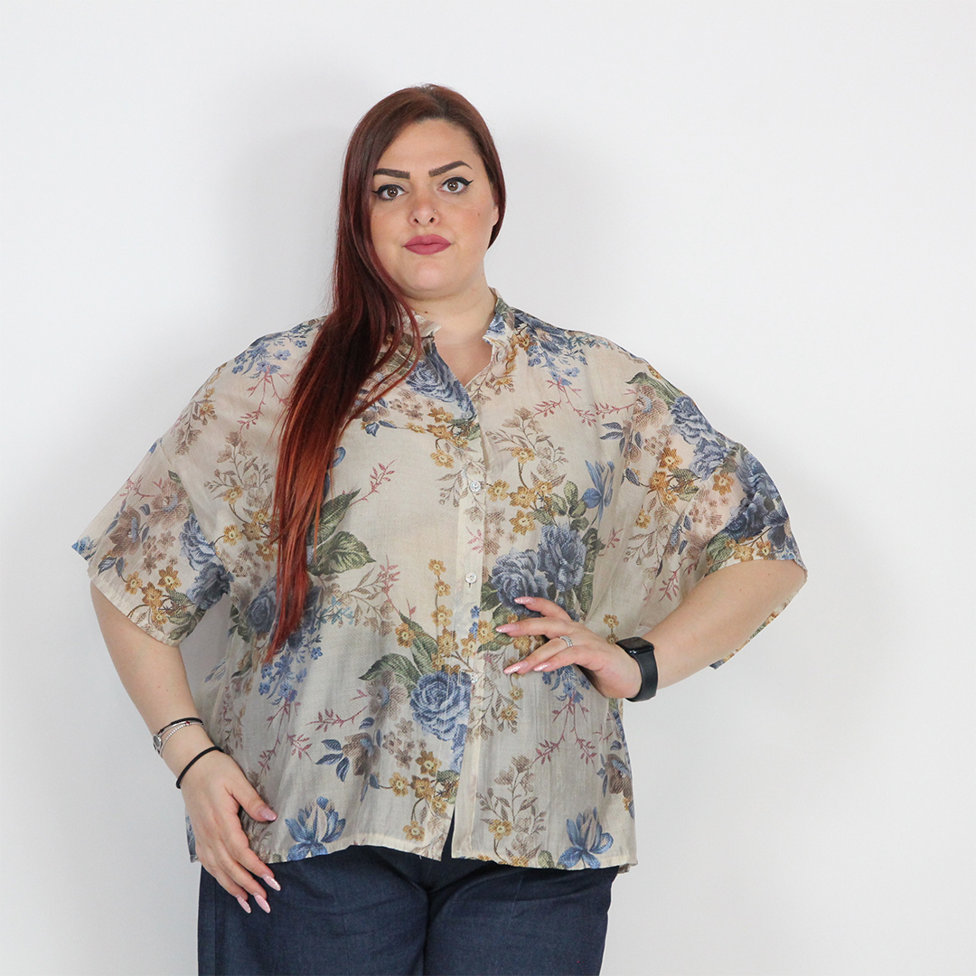 CAMICIA FIORELLINI CURVY - immagine 7