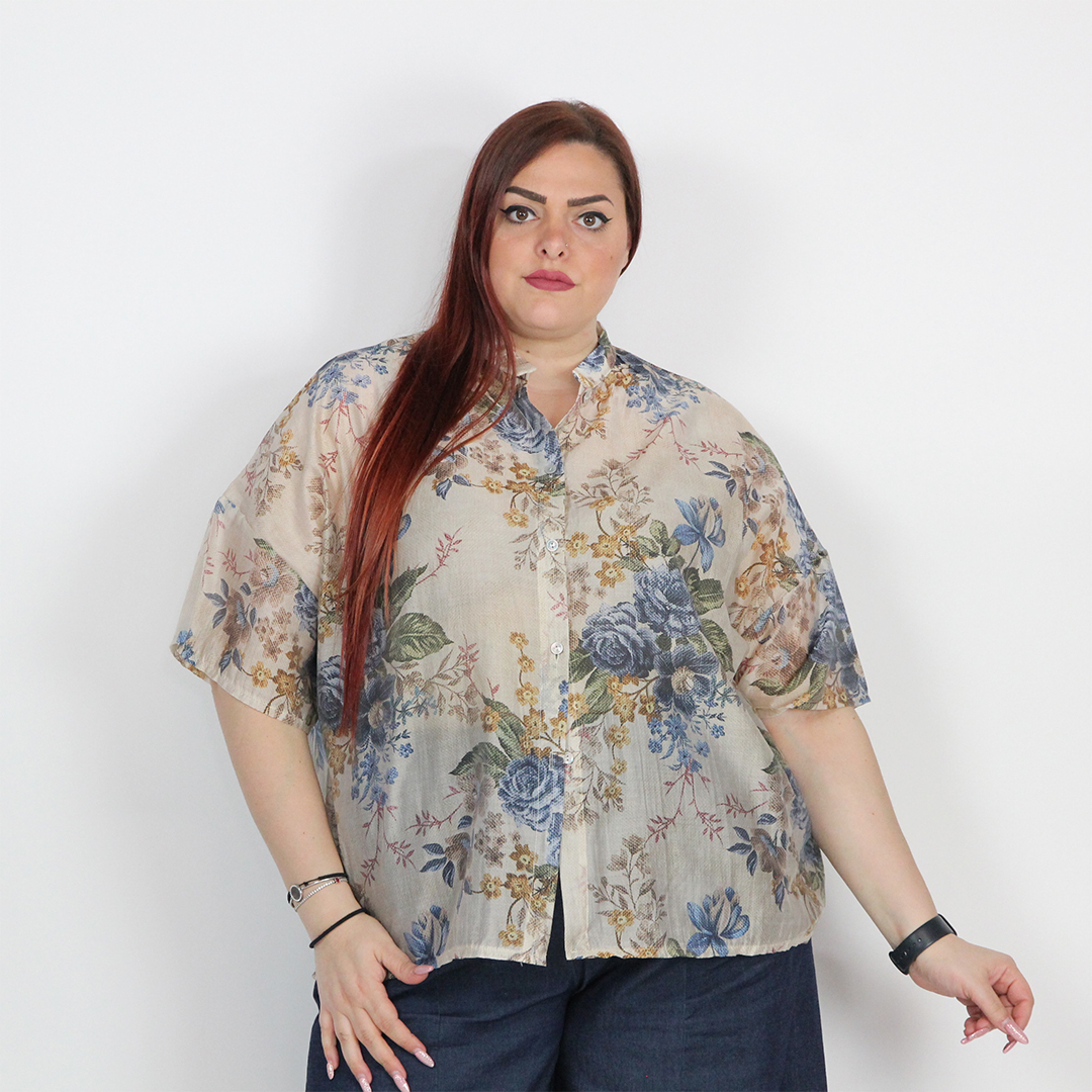 CAMICIA FIORELLINI CURVY - immagine 8