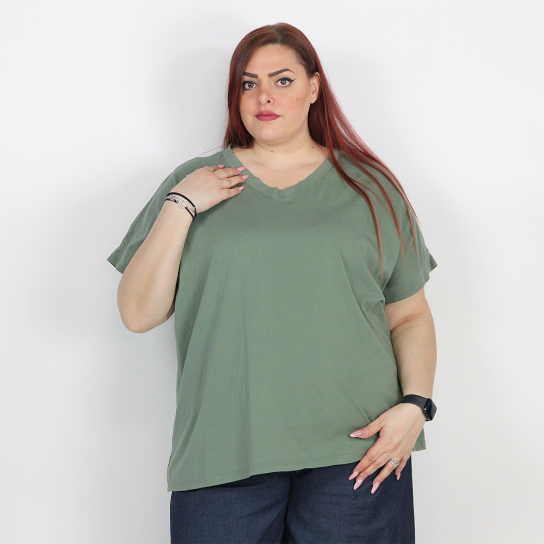T-SHIRT OVERSIZE V - immagine 3