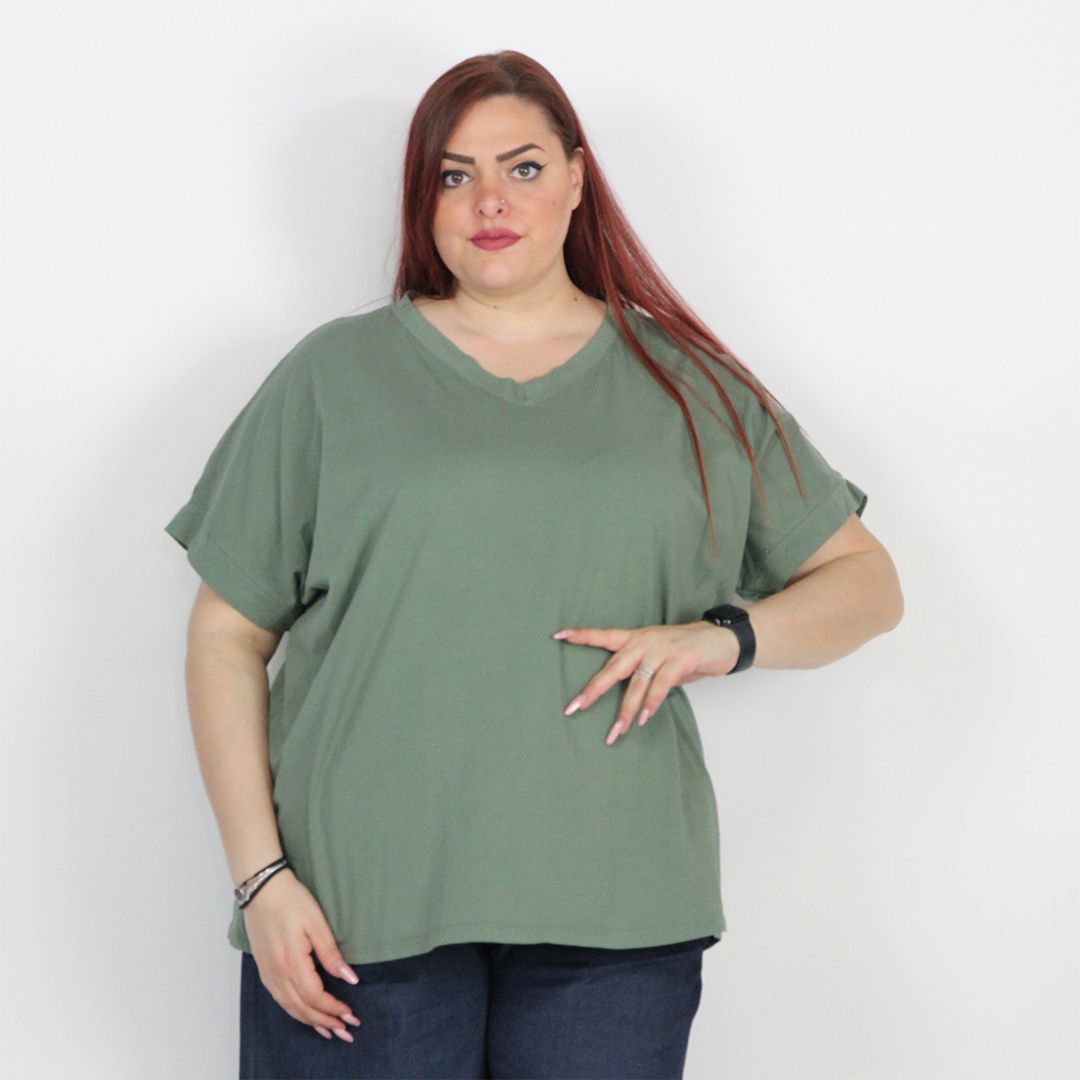 T-SHIRT OVERSIZE V - immagine 4