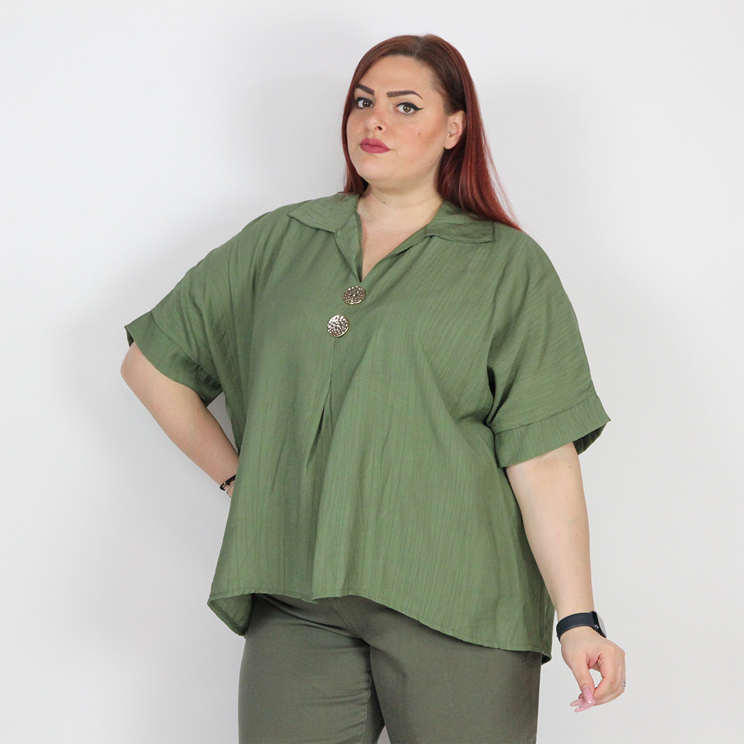 BLUSA CON BOTTONI - immagine 8