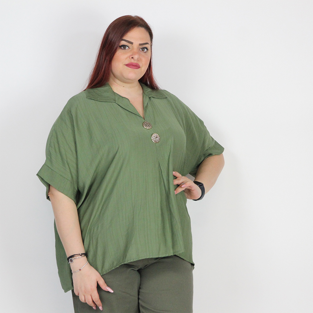 BLUSA CON BOTTONI - immagine 9