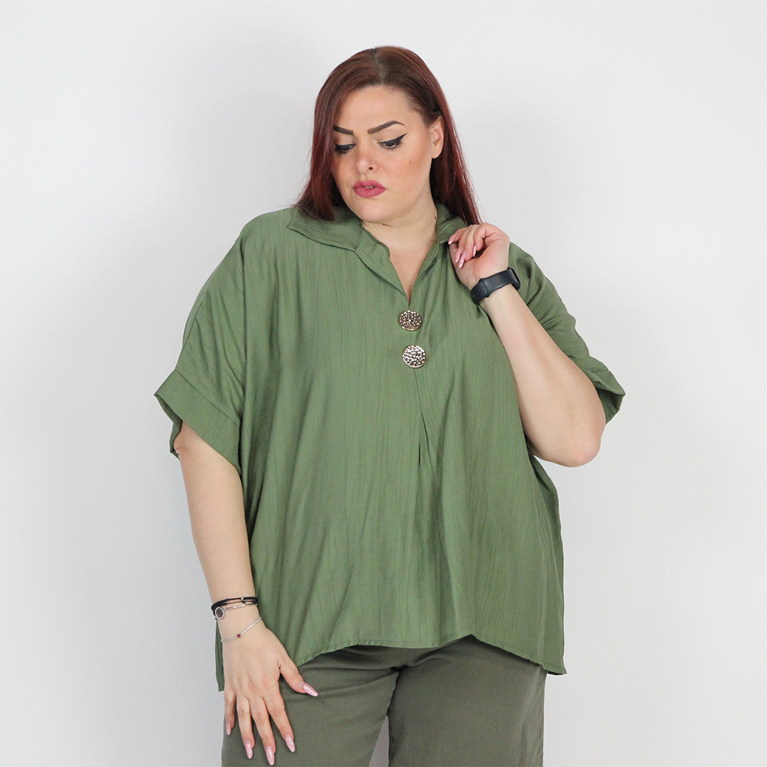 BLUSA CON BOTTONI - immagine 10